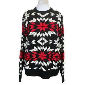 BIRDWELL BEACH BRITCHES SNOWFLAKE NORDIC SWEATER M LMTD ED
